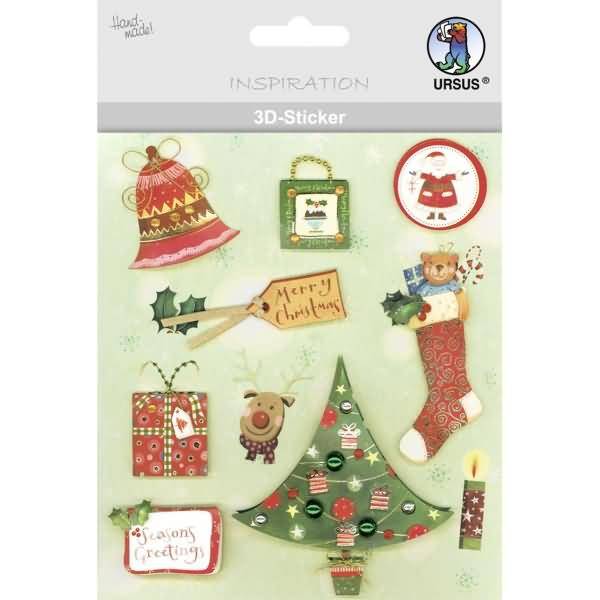 3D-Sticker Motiv 88 - Weihnachten