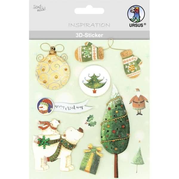 3D-Sticker Motiv 89 - Weihnachten