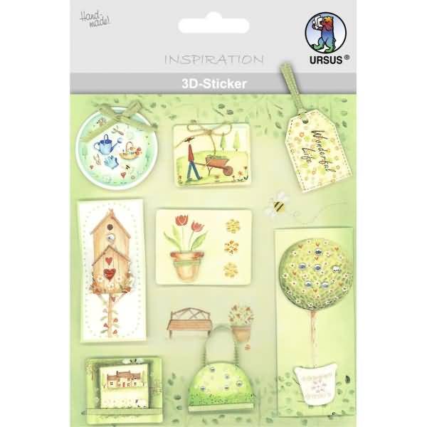 3D-Sticker Motiv 96 - Garten