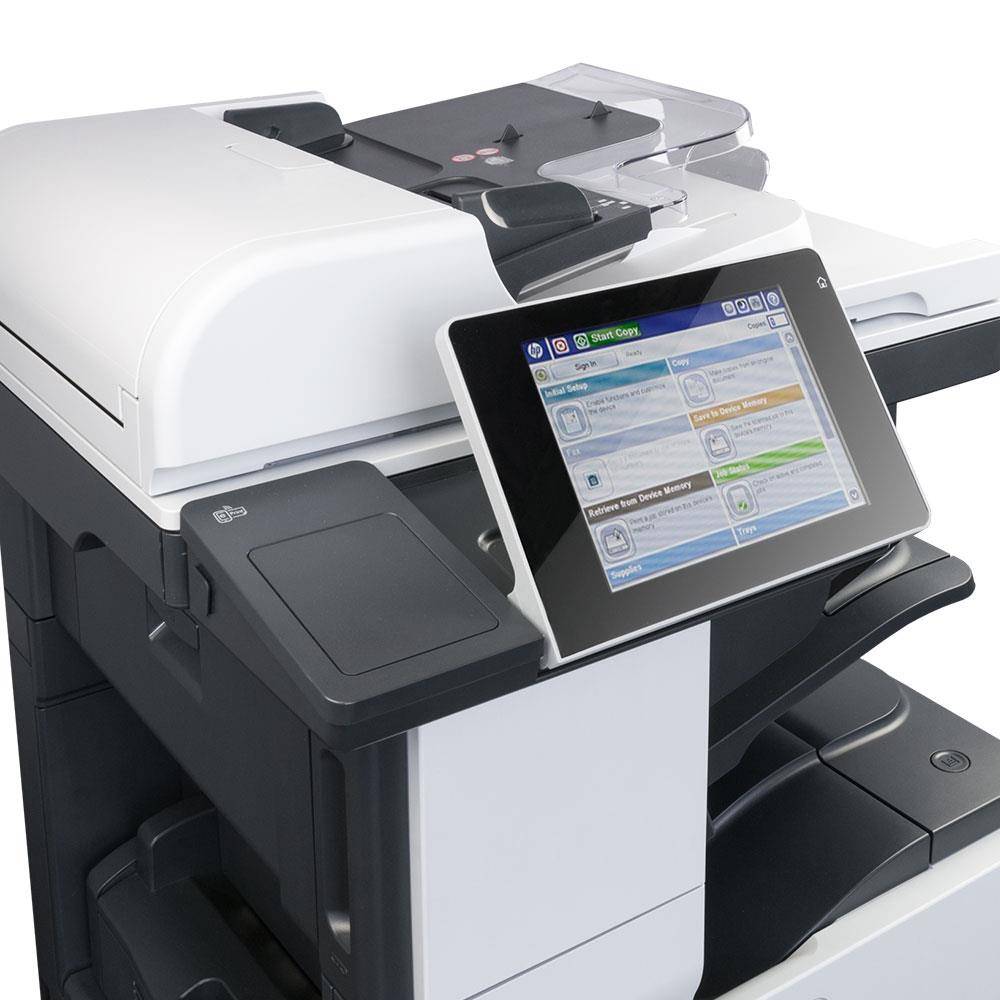 HP LaserJet MFP M725z (Refurbished) AIO Drucker s/w (P/N: CF068A, 320GB, 41 S/min., 1200 DPI, GigaBit, Touchscreen)