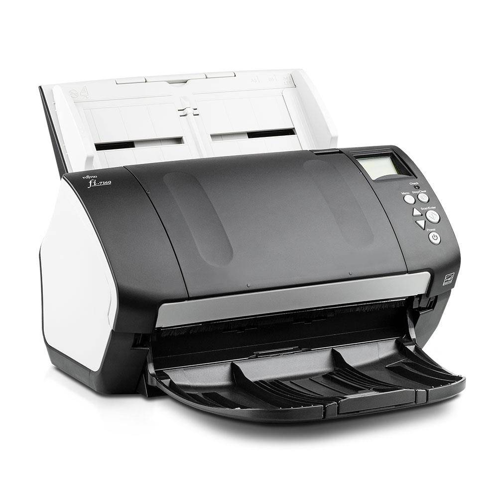 Fujitsu fi-7160 (Refurbished) Dokumentenscanner (60 S/min. farbe, 600x600 dpi, ADF, Duplex, USB 3.0) Schwarz