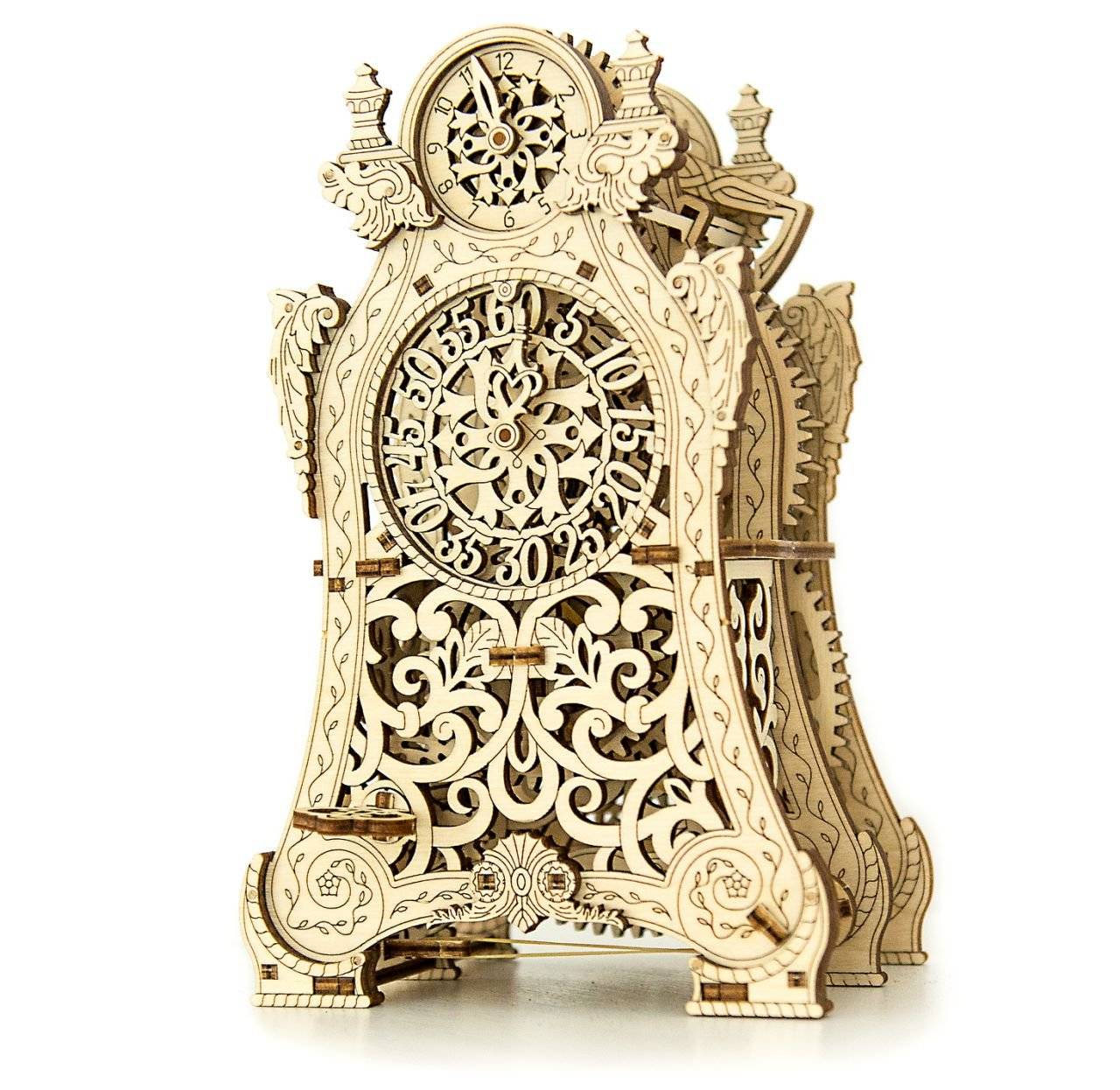 Holzfunktionsbausatz - Wooden City – Magische Uhr – Brainteaser aus Holz,149 Teile