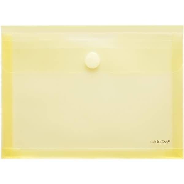 Dokumentenmappe A5 PP Dehnfalte Klettverschluss gelb transparent