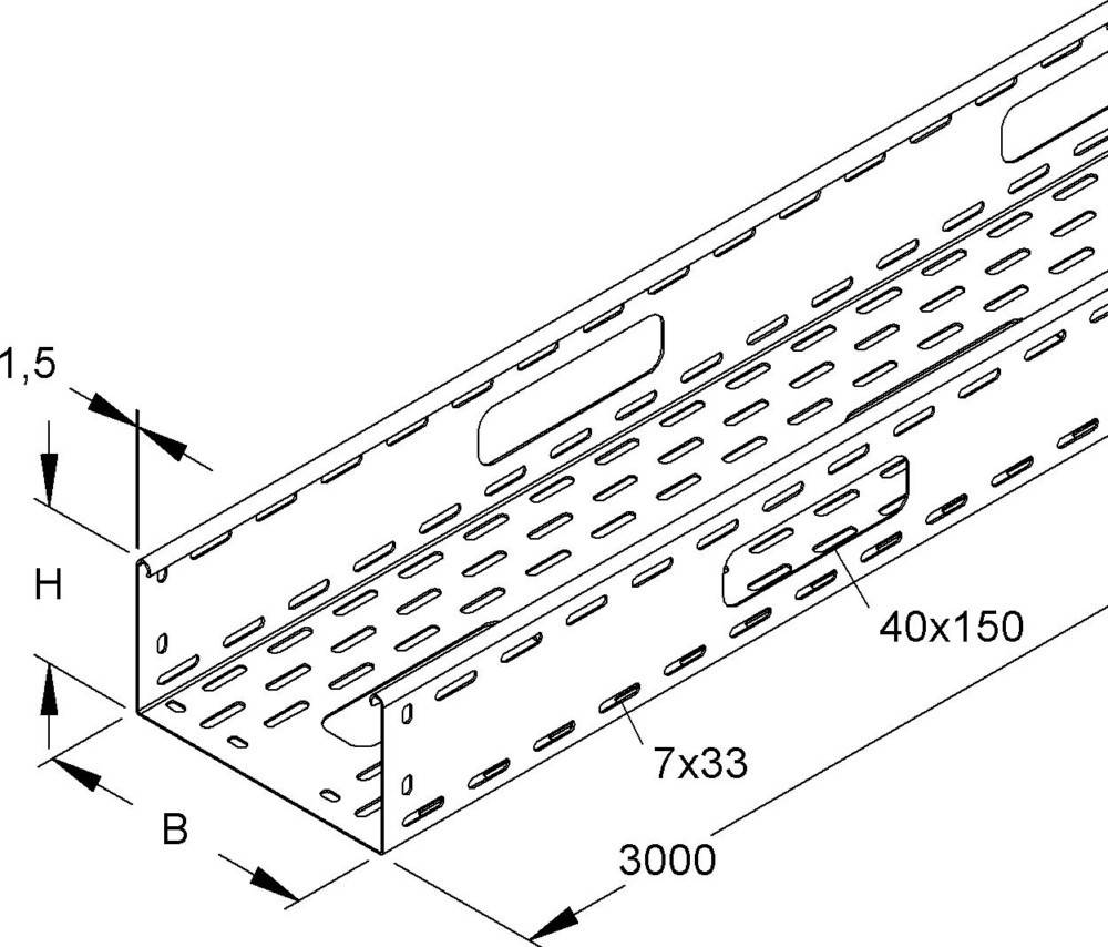 Niedax Verteilerrinne RSV 110.100 S