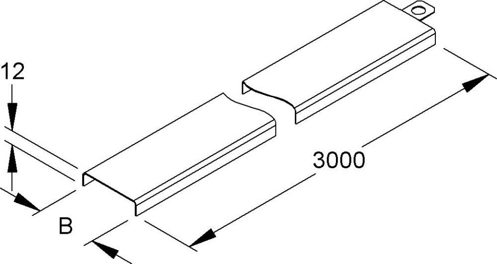 Niedax Kabelrinnendeckel RD 75