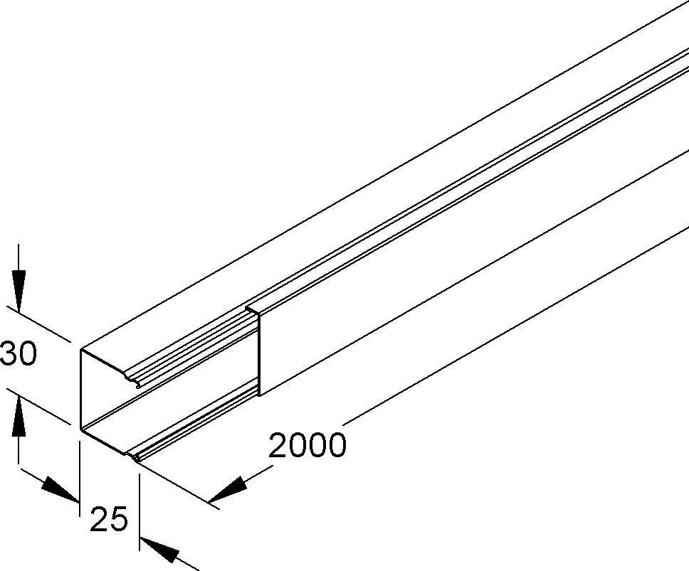 Niedax LS-Minikanal LLK 26.030 E3