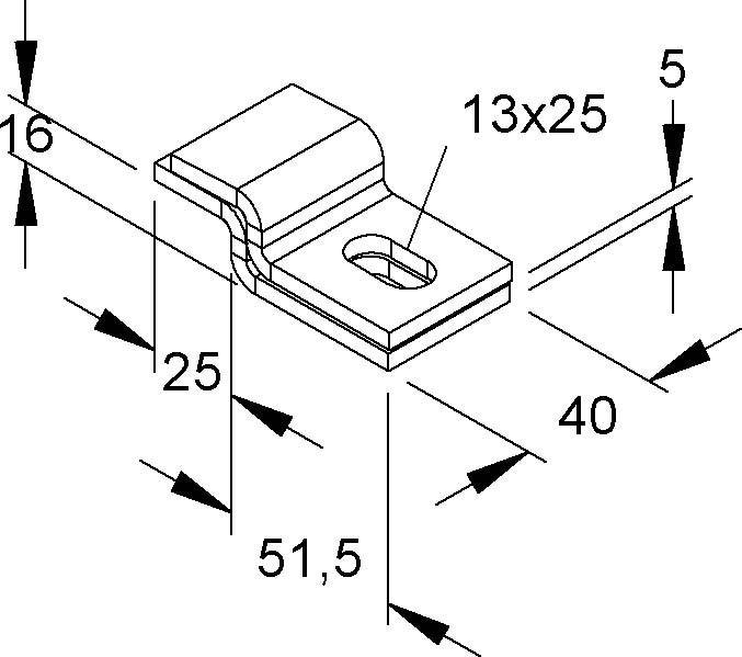 Niedax Wandbefest.klammer WWS 10