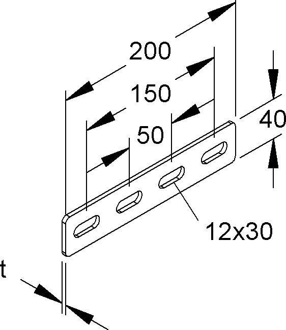 Niedax Längsverbinder VB 50