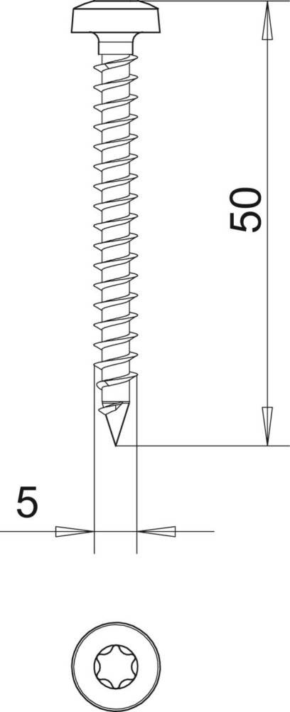 OBO Bettermann Golden-Sprintschraube 4758T 5.0x50