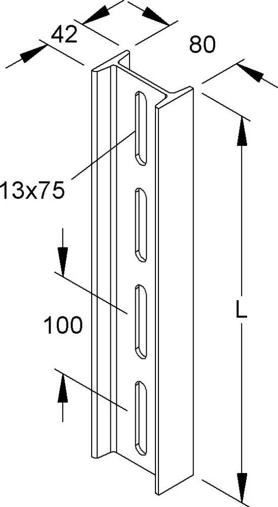 Niedax Profile I 80/500 FL