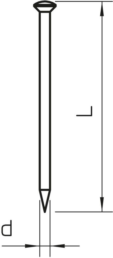 OBO Bettermann Stahlnadel gehärtet 362 30 BK