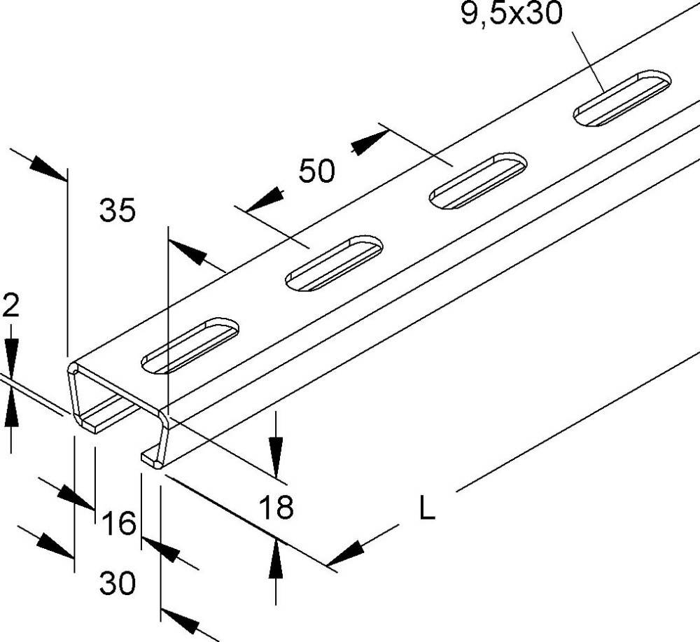 Niedax Ankerschiene 2980/2 FL