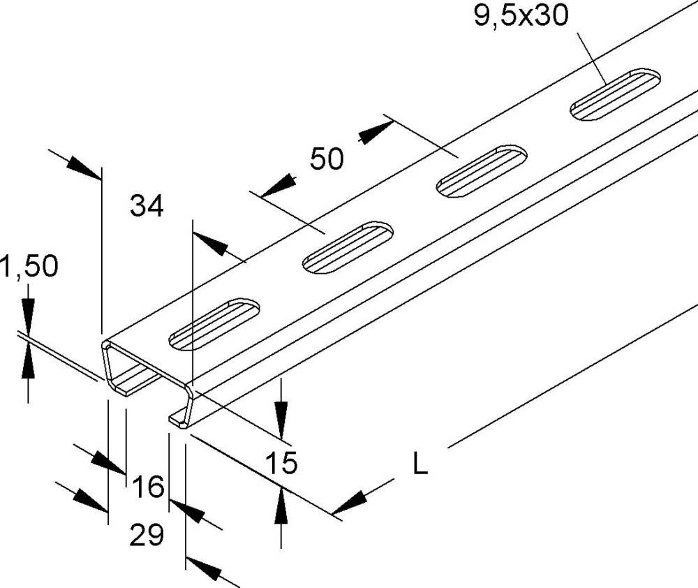 Niedax Ankerschiene 2975/2 FL
