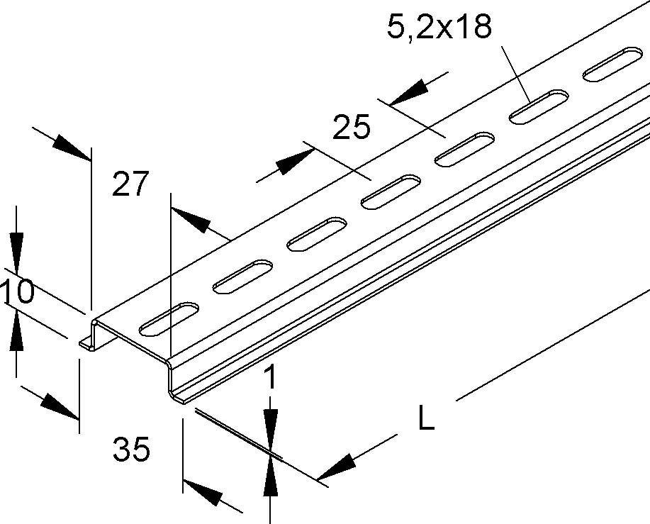 Niedax Tragschiene 2935/2 GL