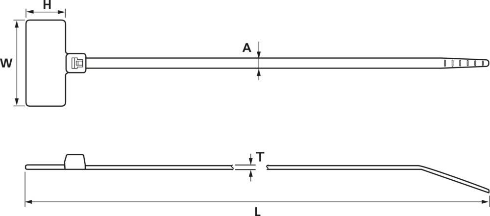 HellermannTyton Kennzeichnungsbinder IT18FL-N66-NA
