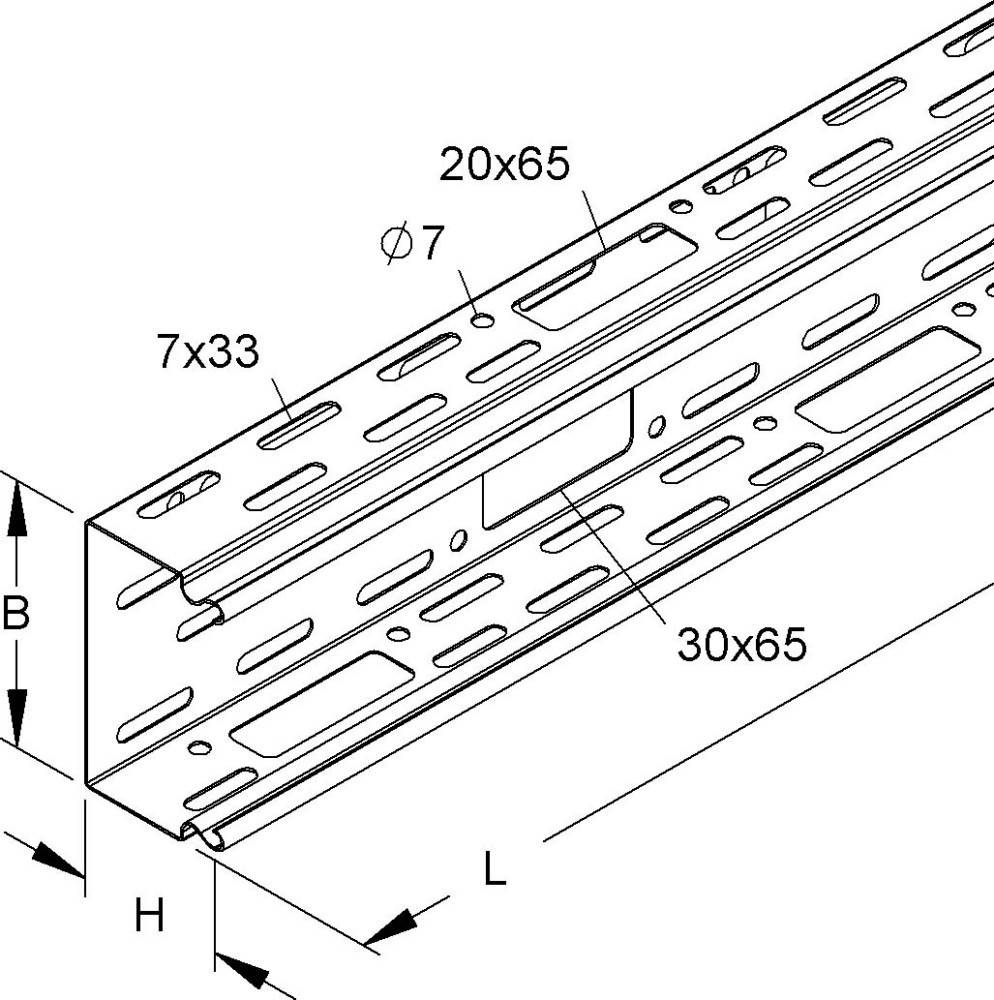 Niedax LS-Kanalunterteil LI 60.060