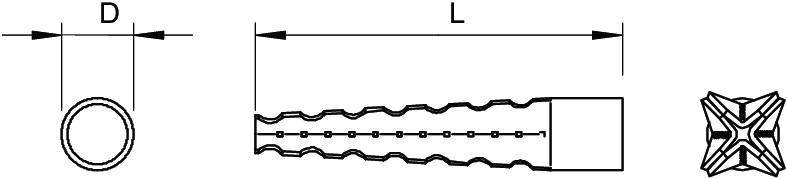 OBO Bettermann Metall-Spreizdübel MD 6 GTP