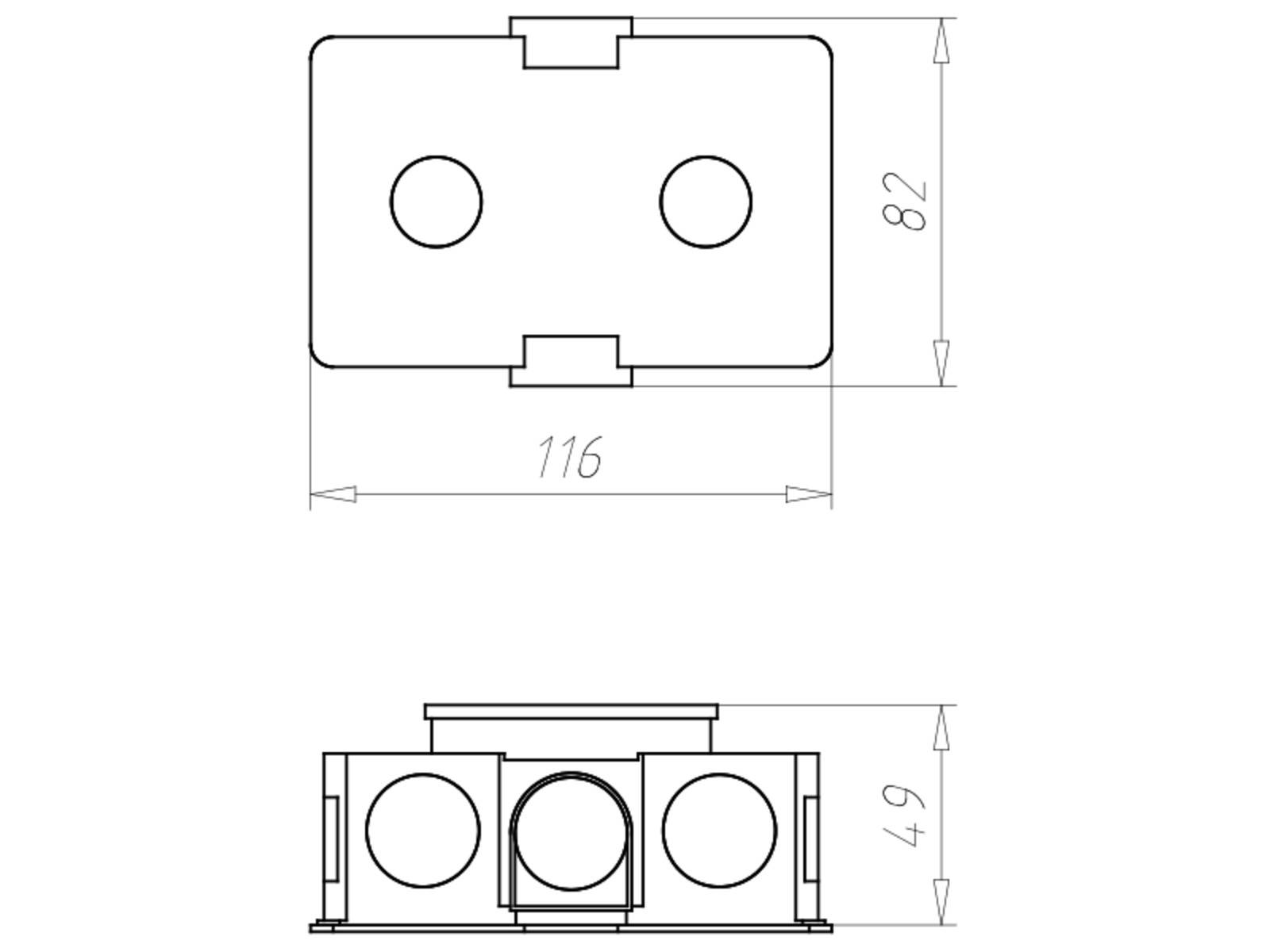 Kaiser Abzweigschalterdose 1069-02