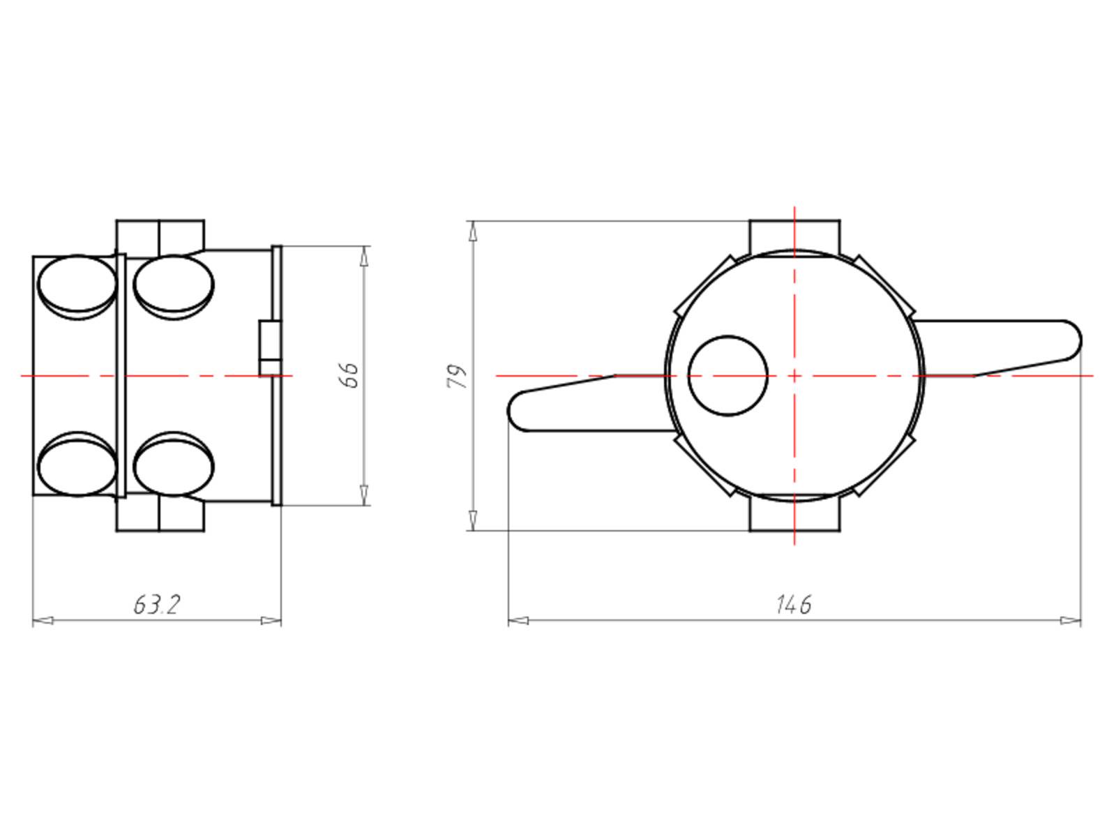 Kaiser Abzweigschalterdose 1556-62