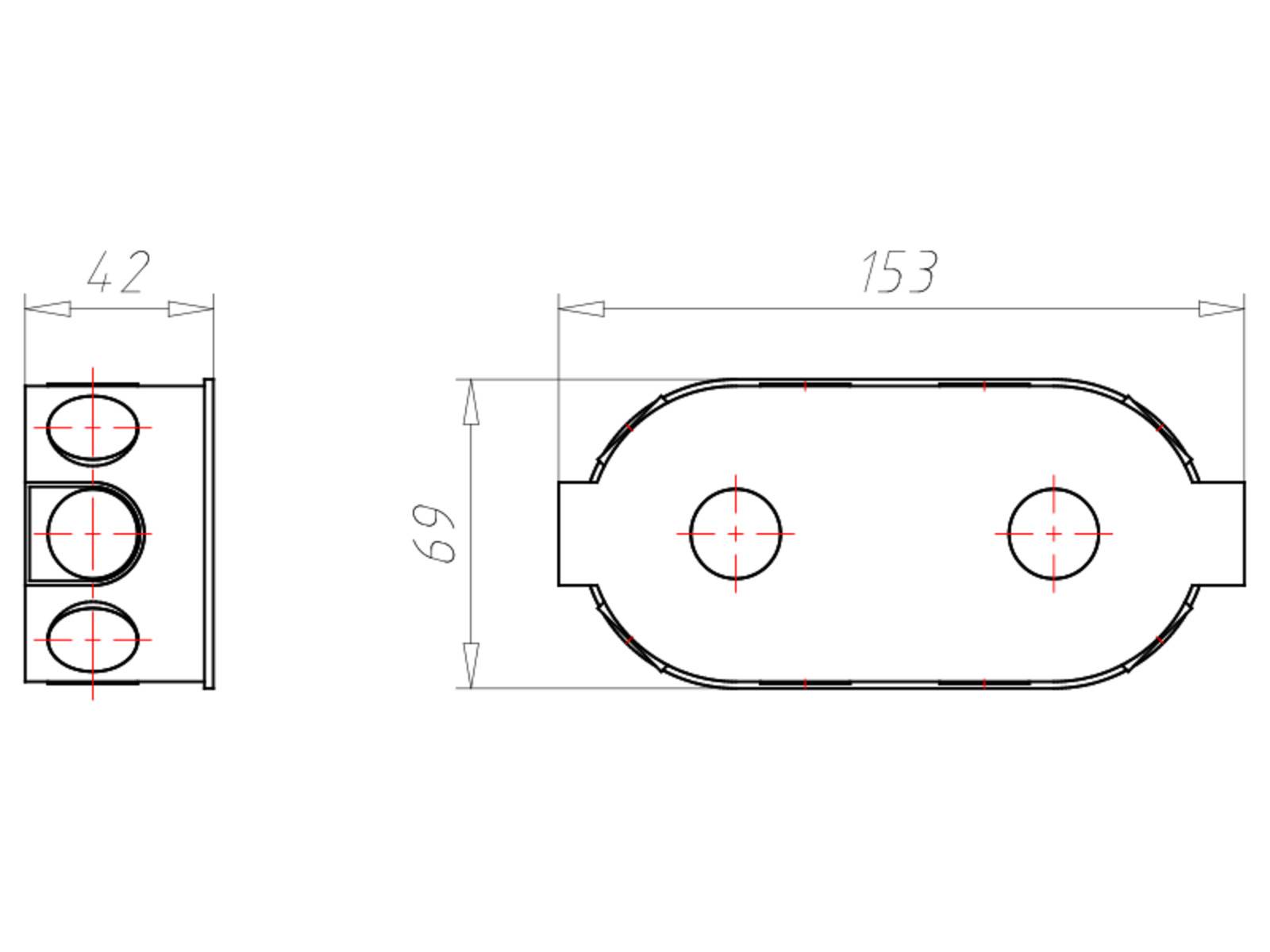 Kaiser Doppelabzweigdose 1656-02