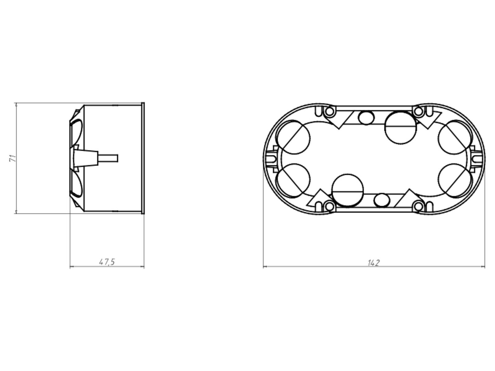 Kaiser Doppelhohlwanddose 9062-02