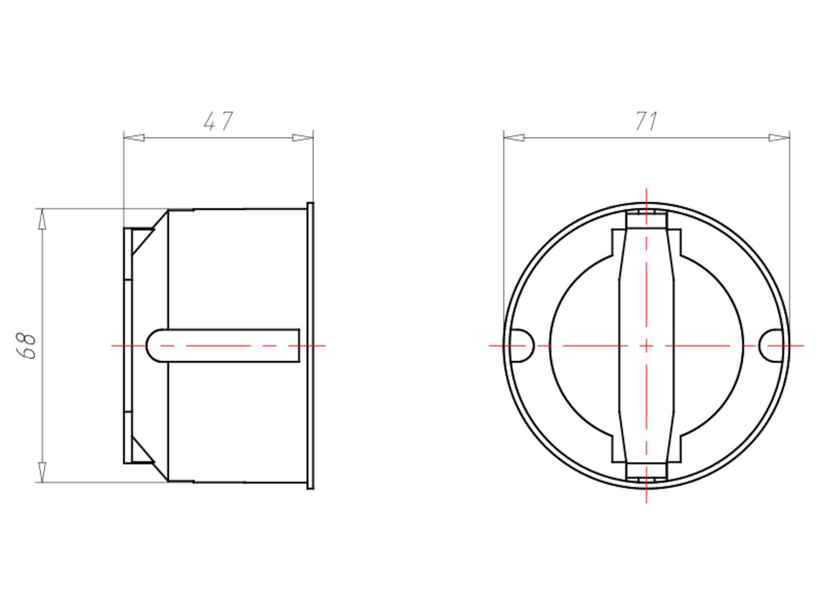Kaiser Deckenleuchten-Anschl.dose 9063-50