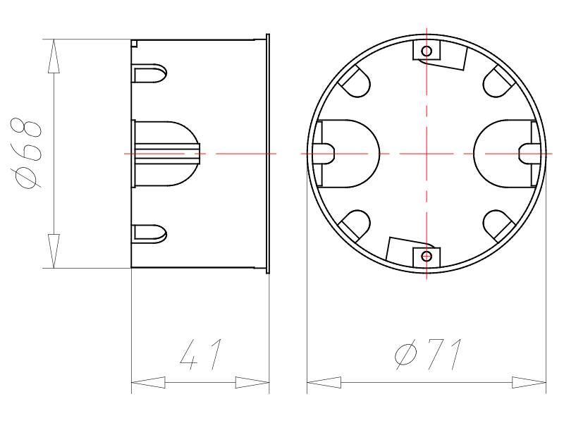 Kaiser Hohlwanddose 9068-74