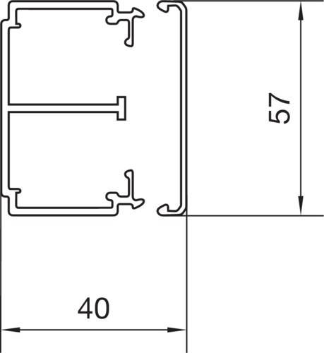 Tehalit Leitungsführungskanal LF 40061 lgr