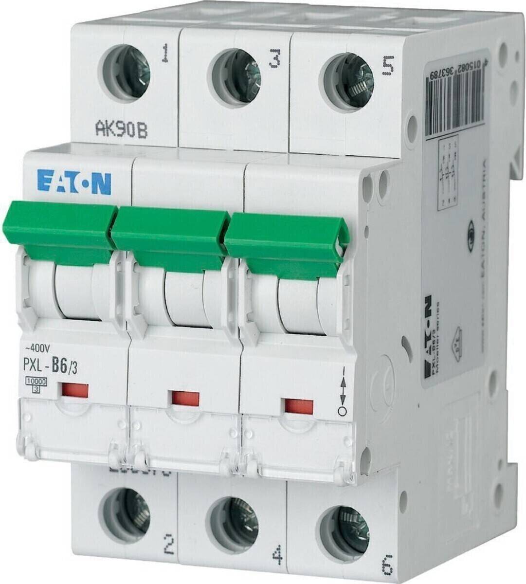 Eaton LS-Schalter m.Beschrift. PXL-B6/3