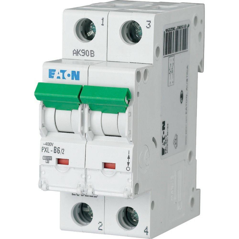 Eaton LS-Schalter m.Beschrift. PXL-D6/2