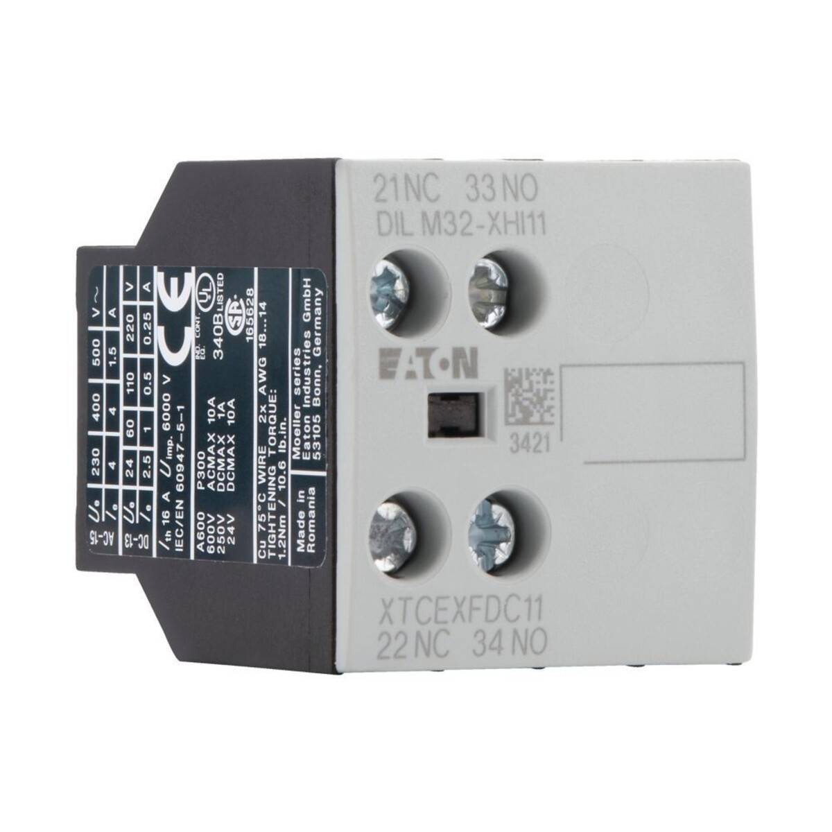 Eaton Hilfsschalterbaustein DILM32-XHI11