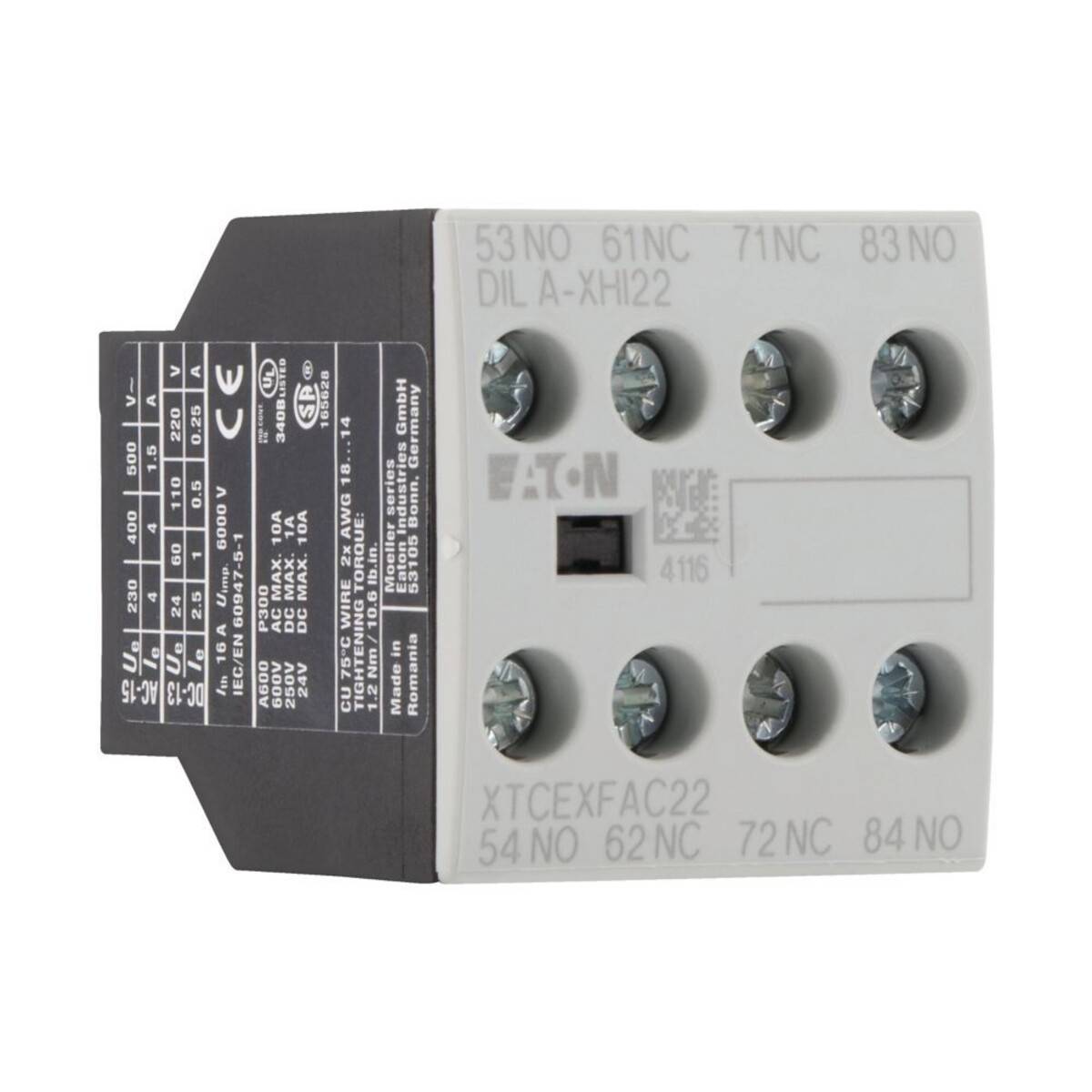 Eaton Hilfsschalterbaustein DILA-XHI22