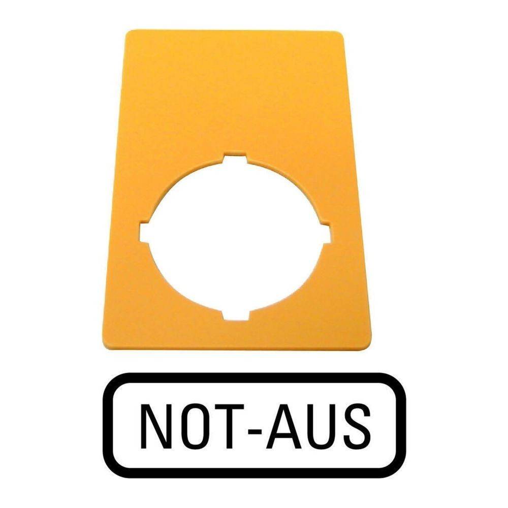 10 Stk. Eaton NOT-AUS-Schild M22-XZK-D99