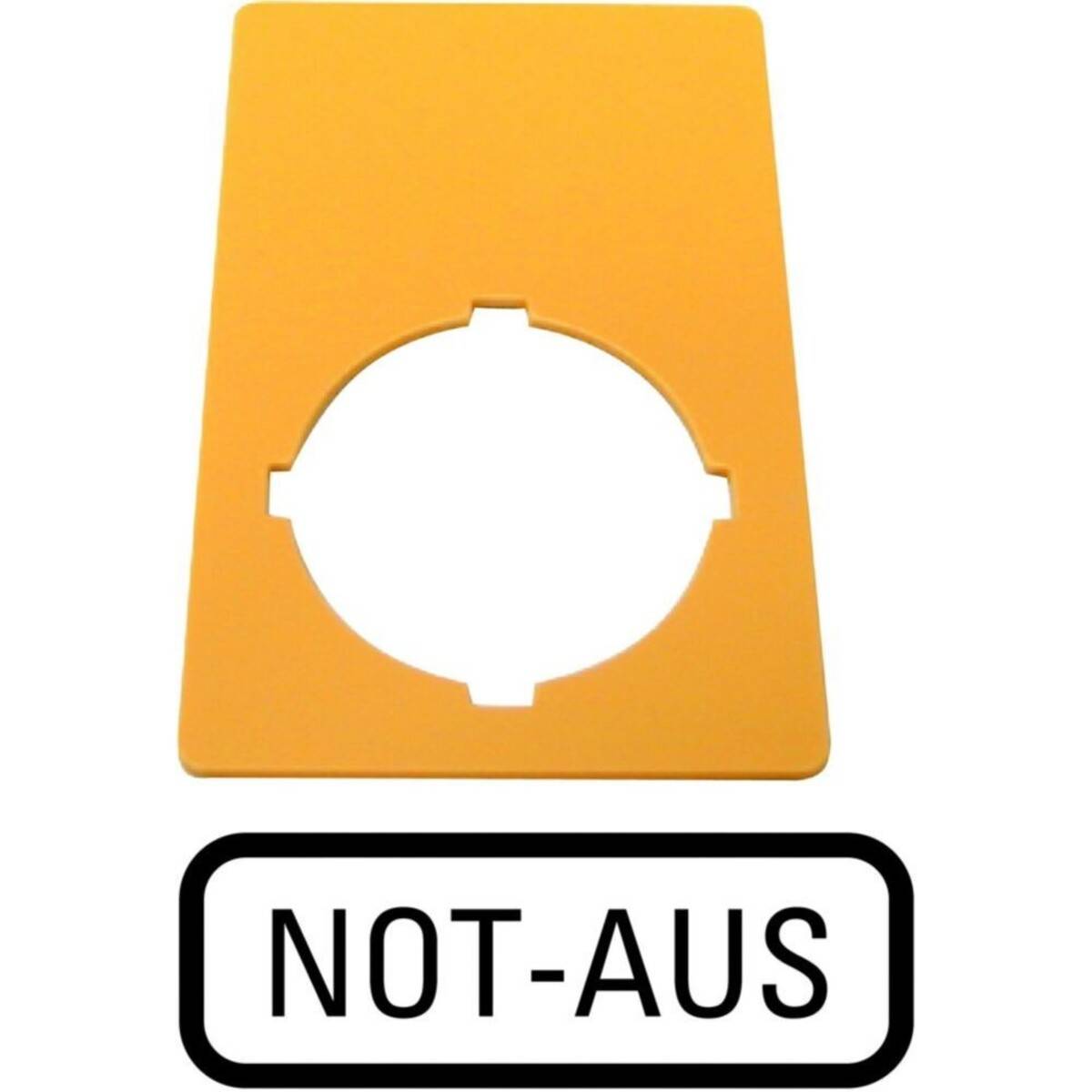 10 Stk. Eaton NOT-AUS-Schild M22-XZK-D99
