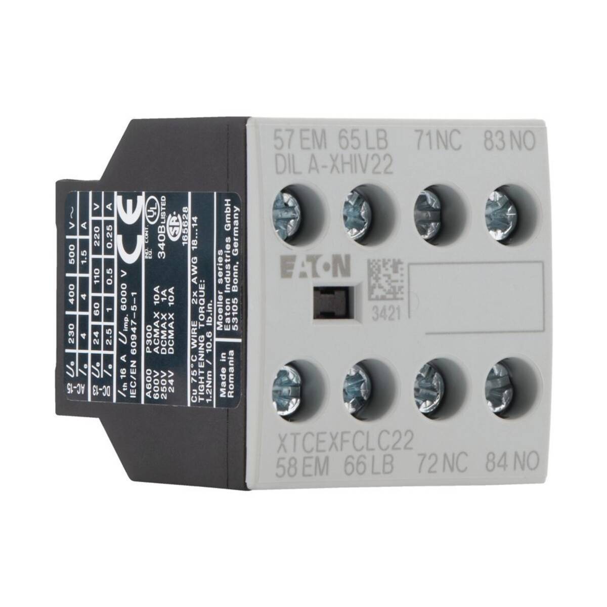 Eaton Hilfsschalterbaustein DILA-XHIV22