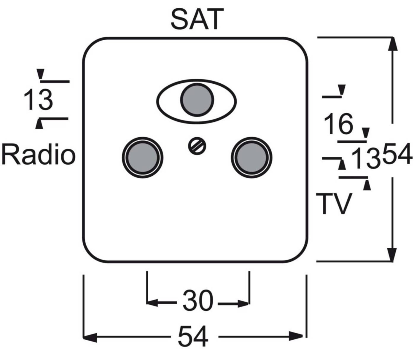 Busch-Jaeger Zentralscheibe ws 1743-03-212