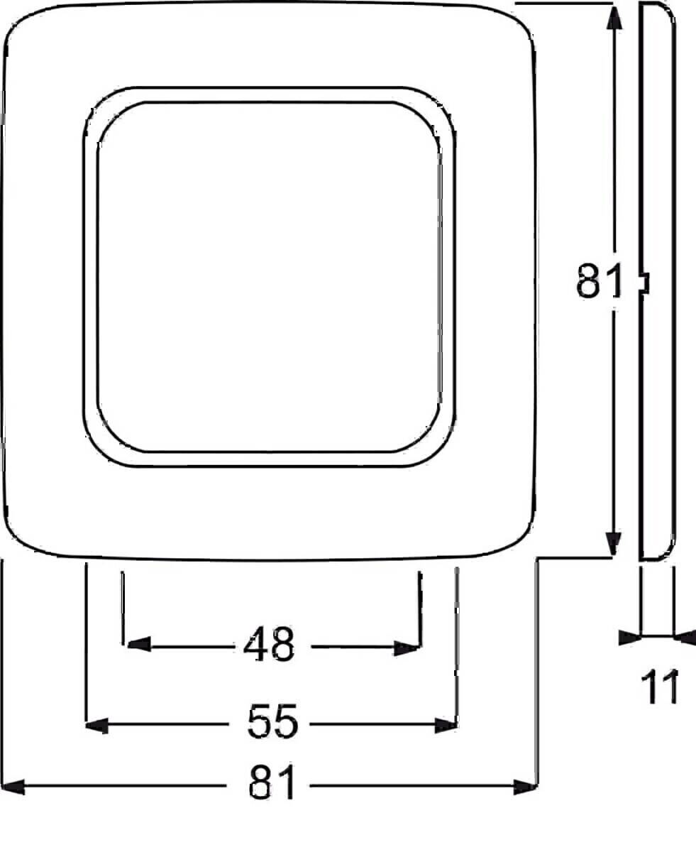 Busch-Jaeger Rahmen 1-fach 2511 JH-214