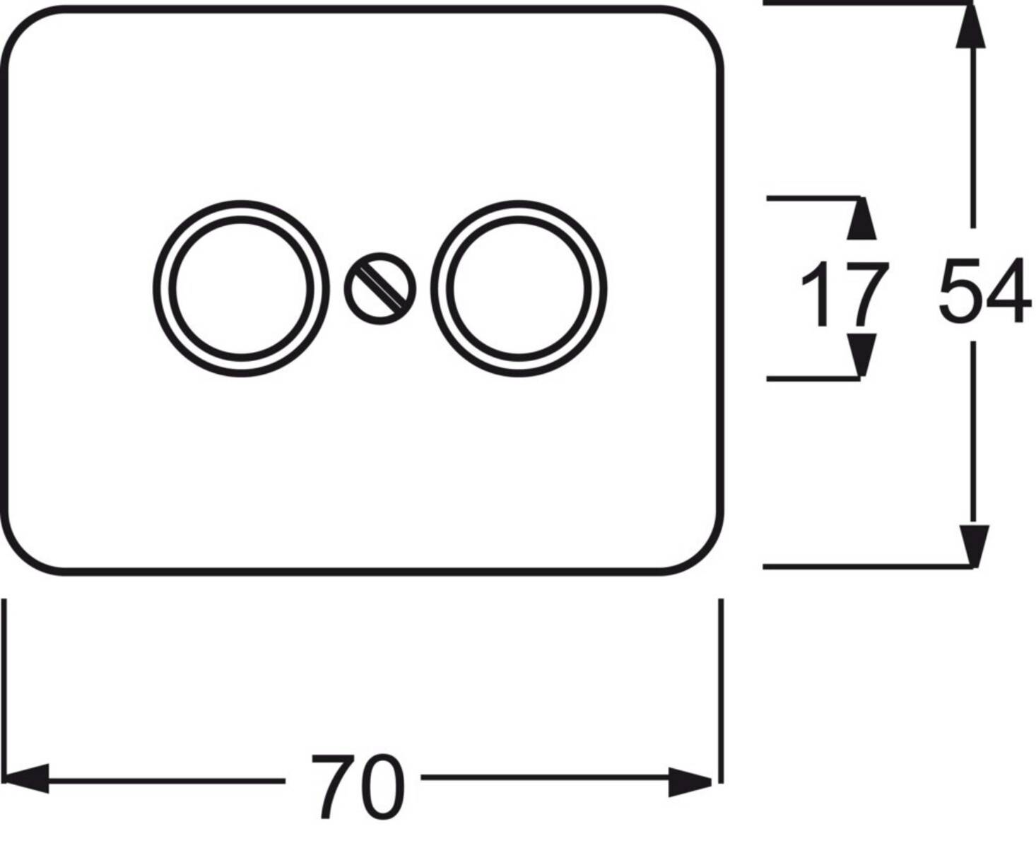 Busch-Jaeger Zentralscheibe brz 1743-21