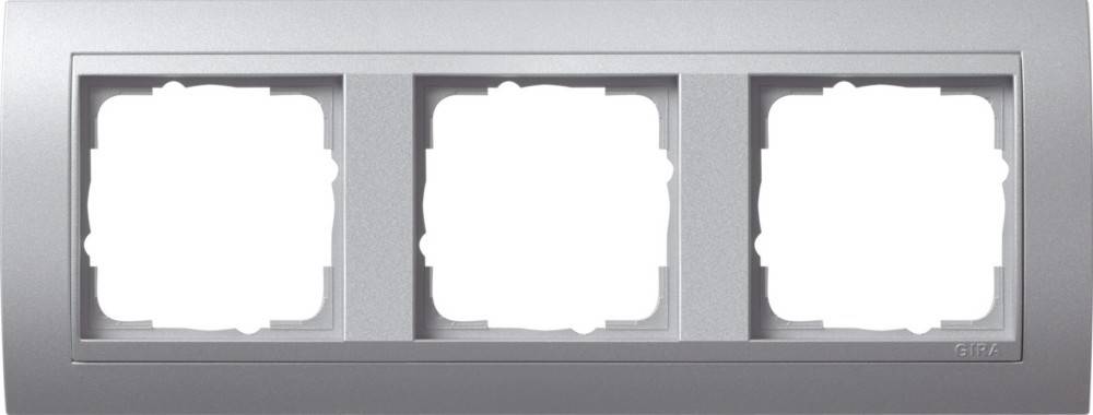 Gira Abdeckrahmen 3f.alu 021336