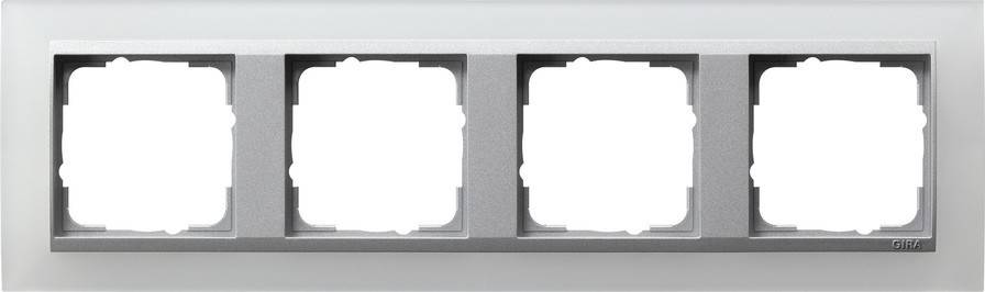 Gira Abdeckrahmen 4f.opak ws 021450