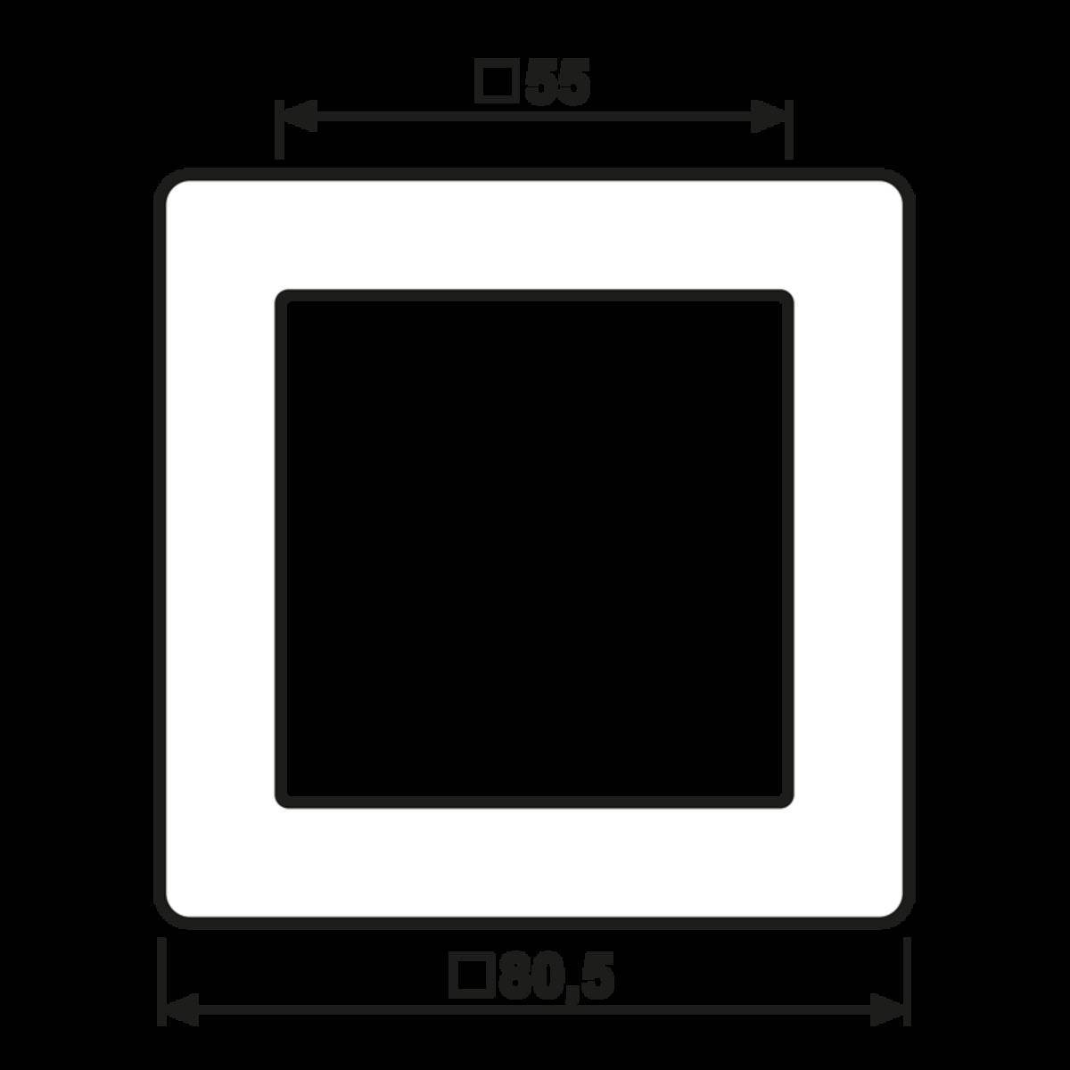 Jung Rahmen 1-fach ge AS 581 GL GE