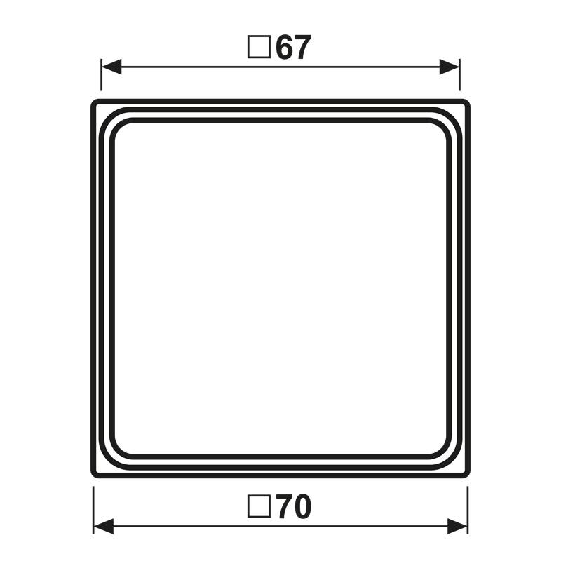 Jung Zwischenrahmen sw LS 981 Z SW