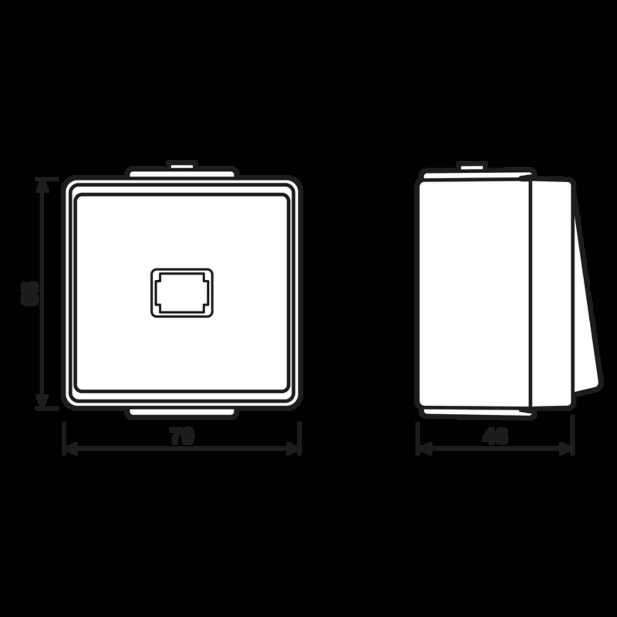 Jung Taster ohne Symbole 633 W