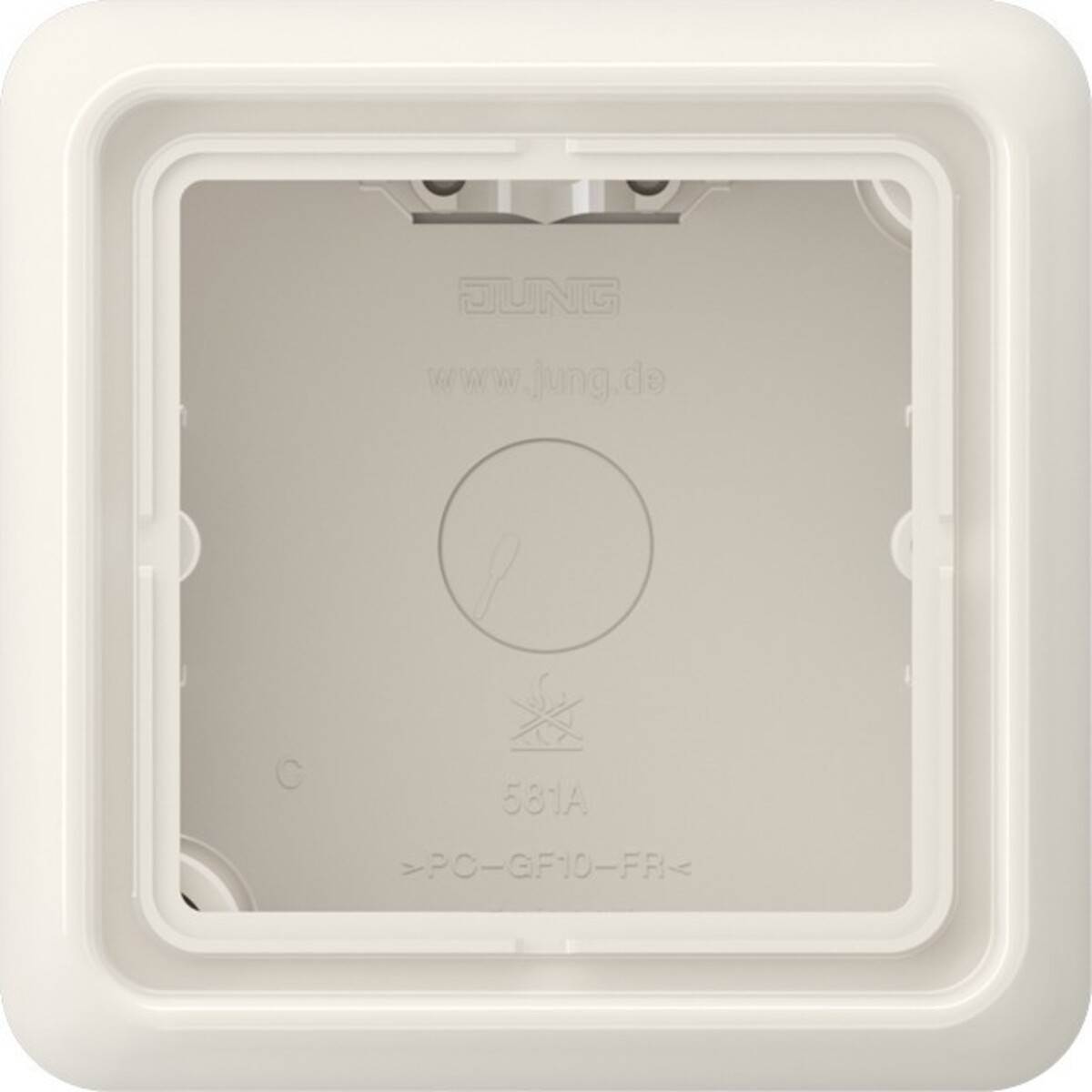 Jung AP-Kappe 1-fach ws CD 581 A W