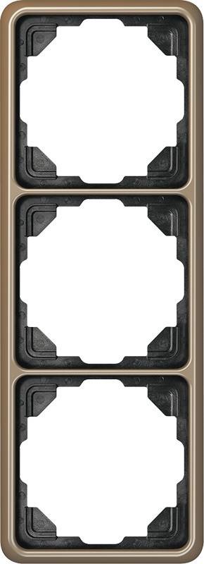 Jung Rahmen 3-fach gold brz CD 583 GB