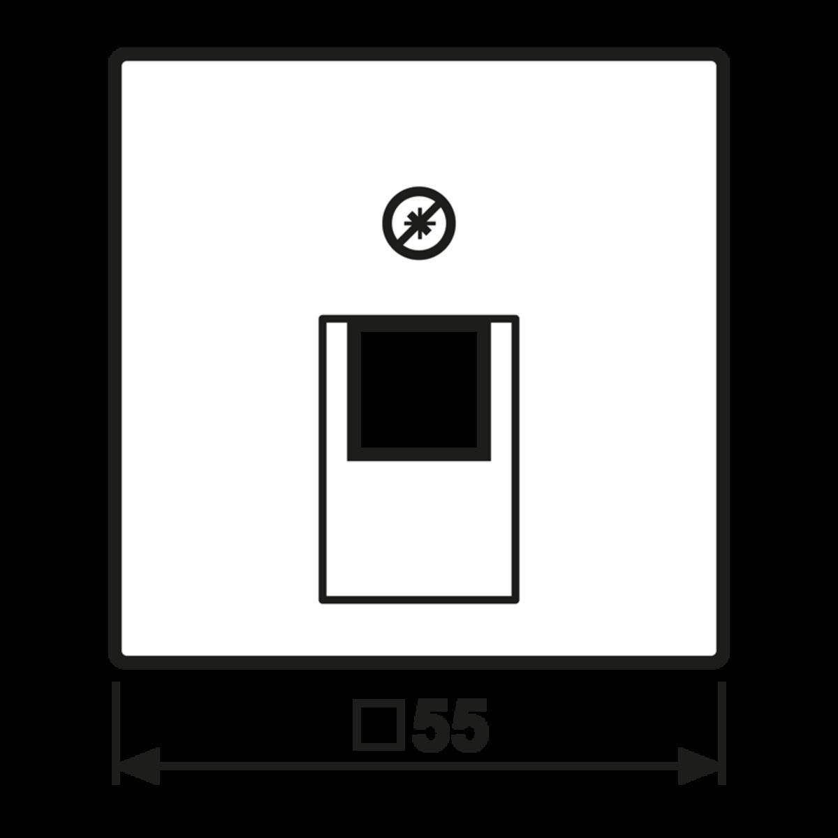 Jung Abdeckung A 569-1 NA PLUA SWM