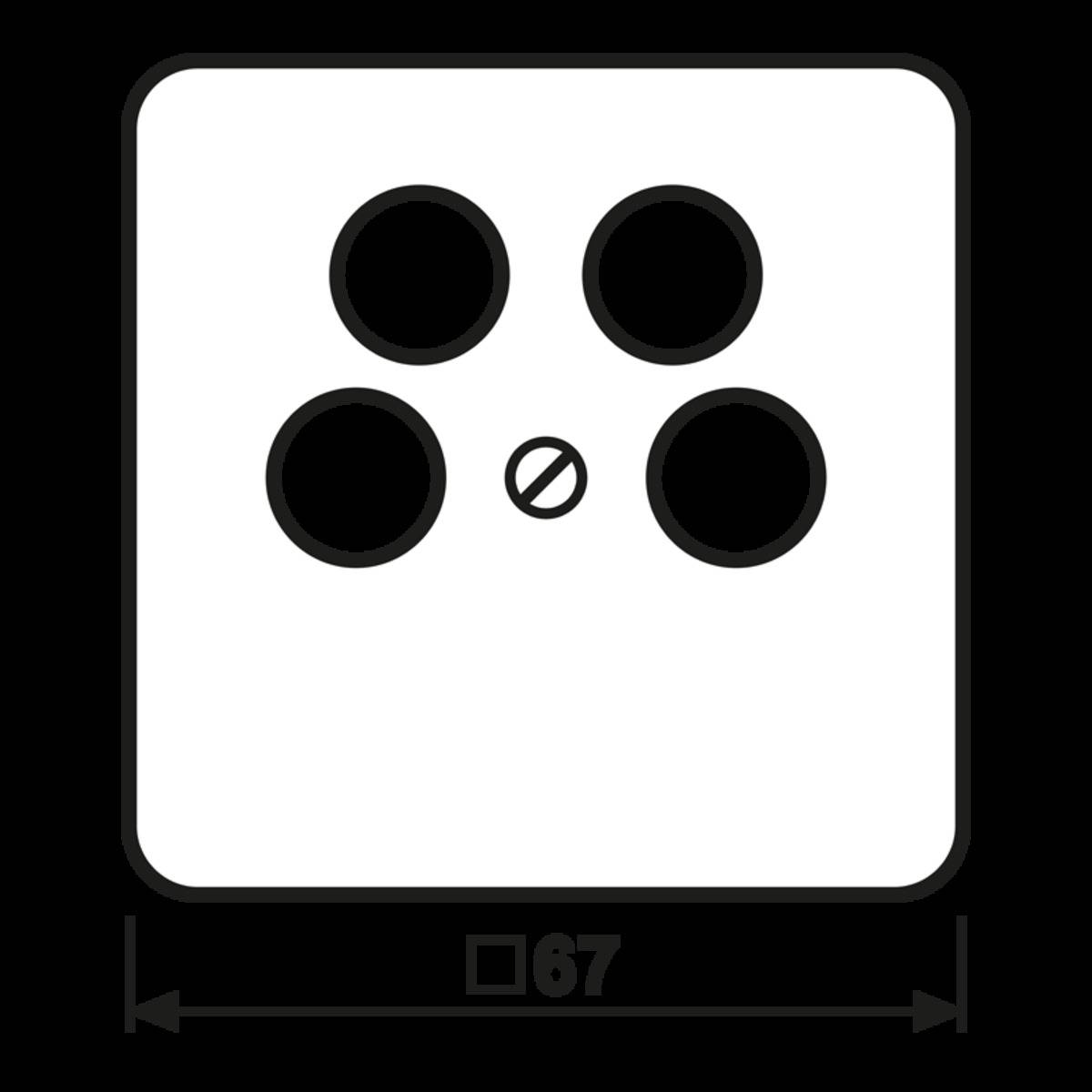 Jung Abdeckung 561-4 SAT2