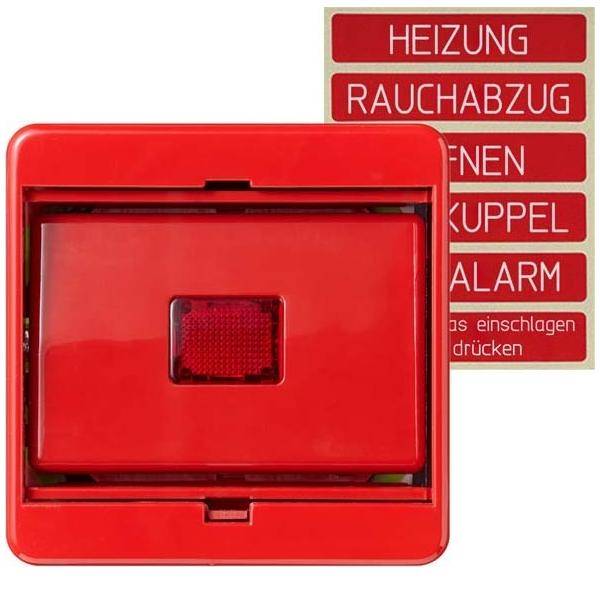 Jung Abdeckung Glasscheibe rt 561 GL RT