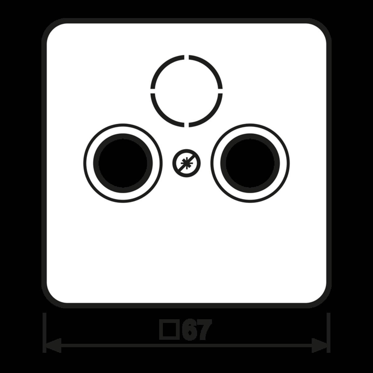 Jung Abdeckung br CD 561 SAT BR