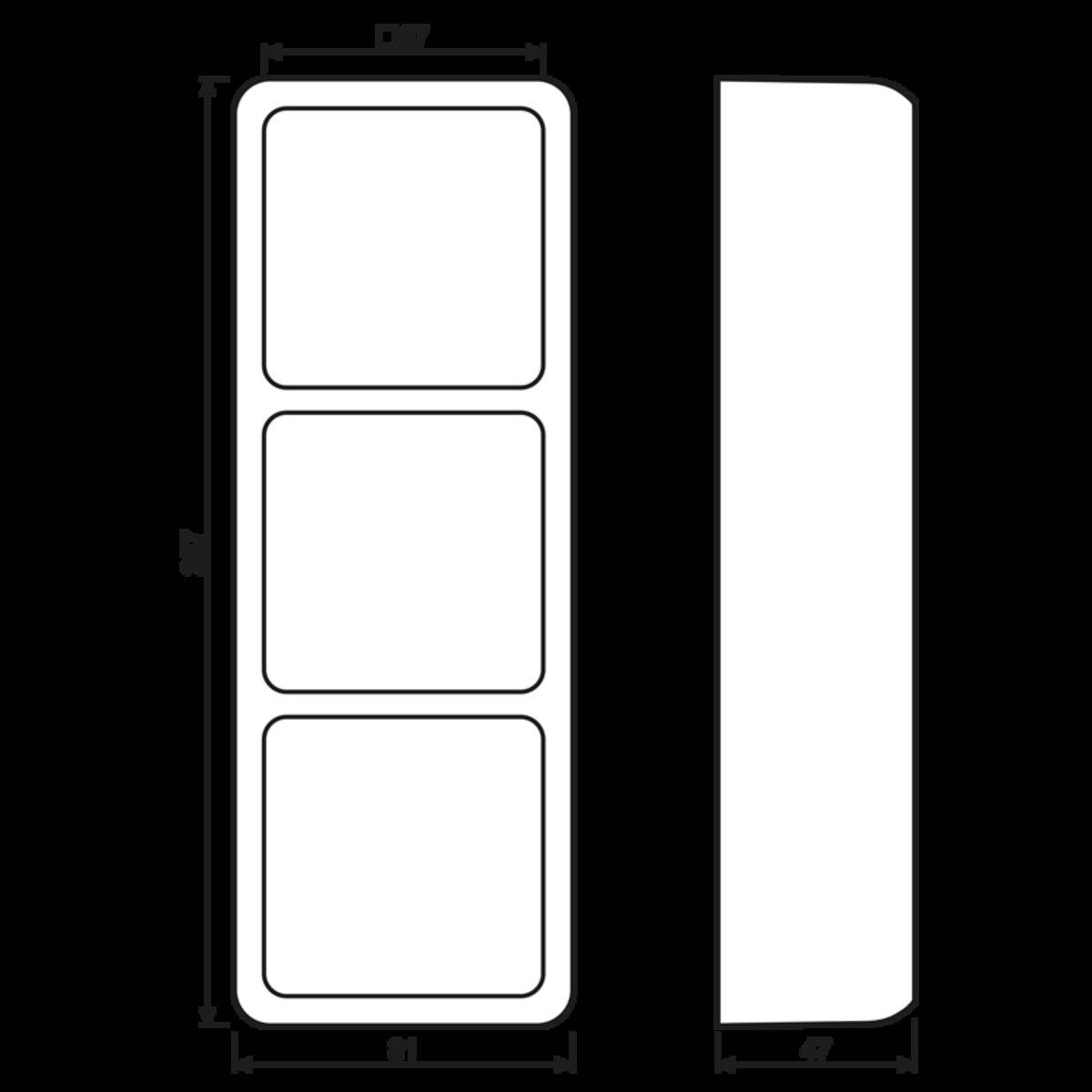 Jung AP-Kappe 3-fach br CD 583 A BR